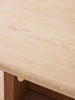 Sculptural Travertine Dining Table