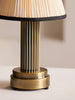 Fluted Brass Table Lamp