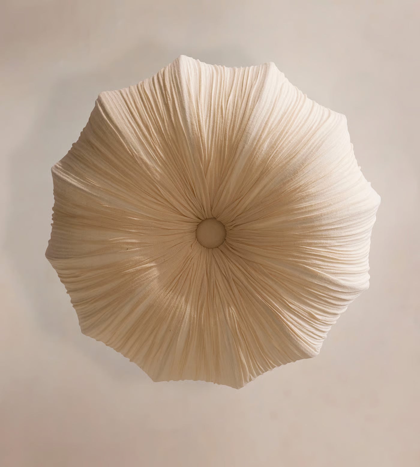 Classic Pleated Silk Scalloped Pendant Light