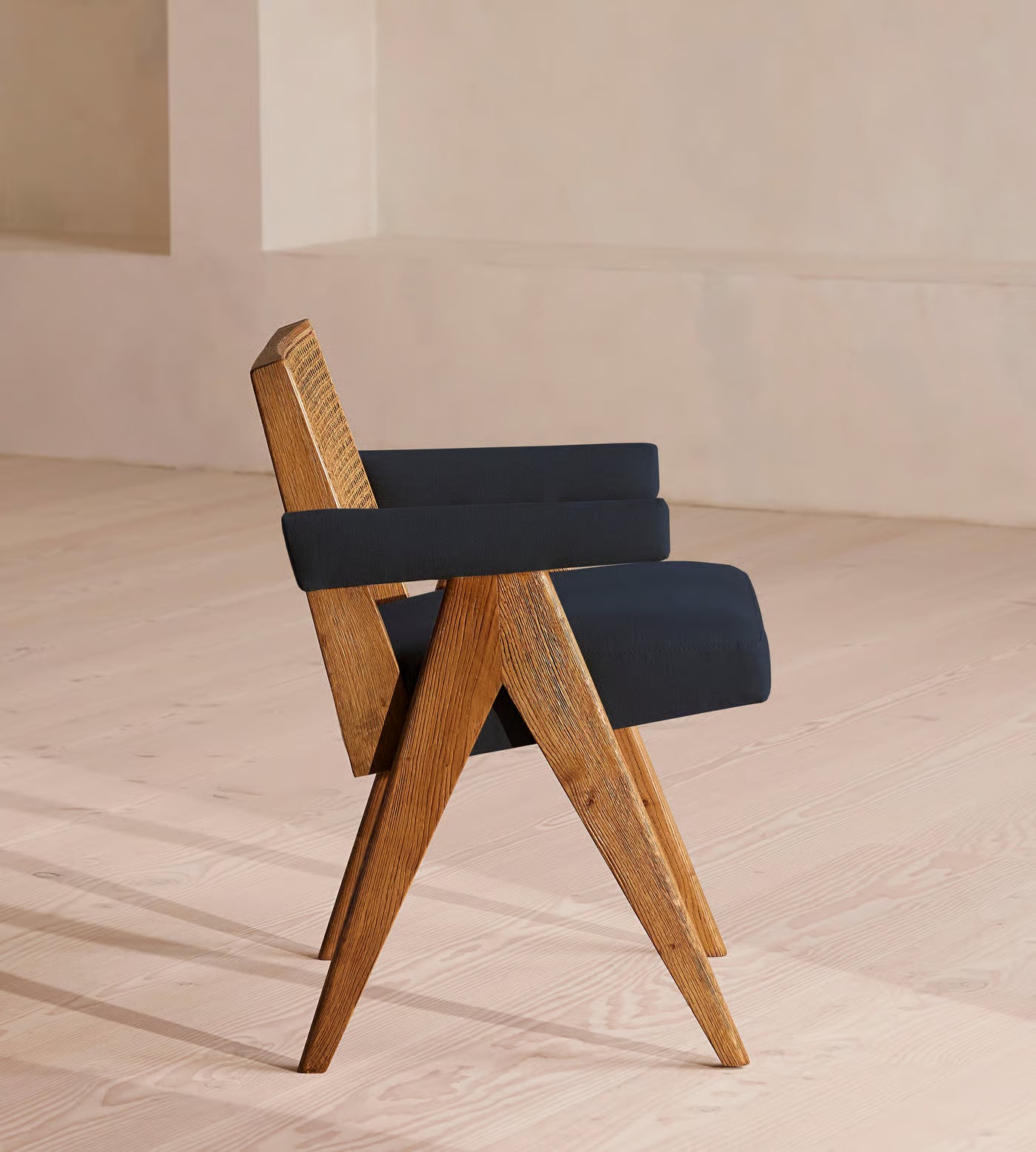 Modern Cane Accent Chair