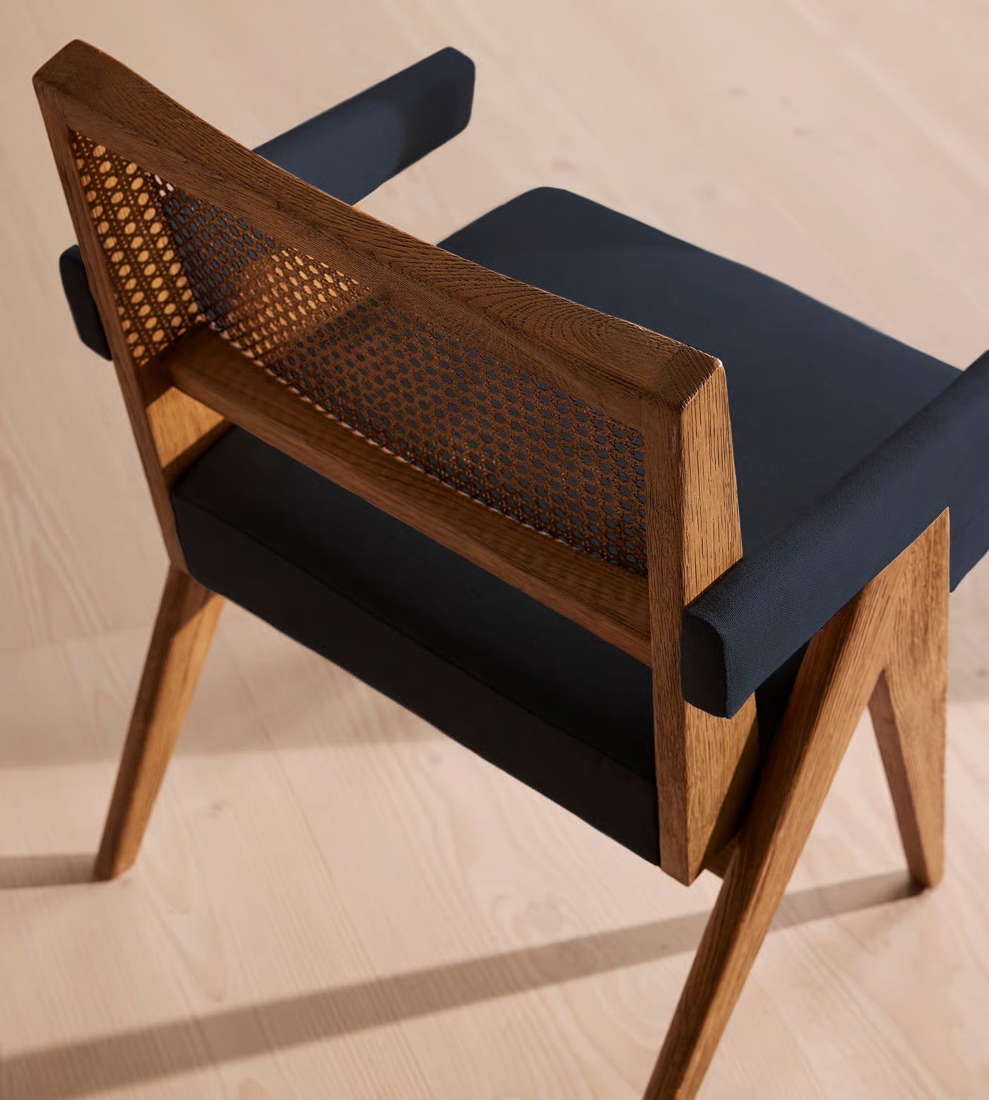 Modern Cane Accent Chair