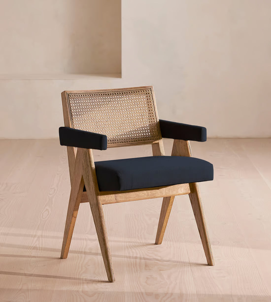 Modern Cane Accent Chair