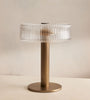 Fluted Glass Table Lamp