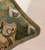 Art Nouveau Floral Fringed Accent Pillow