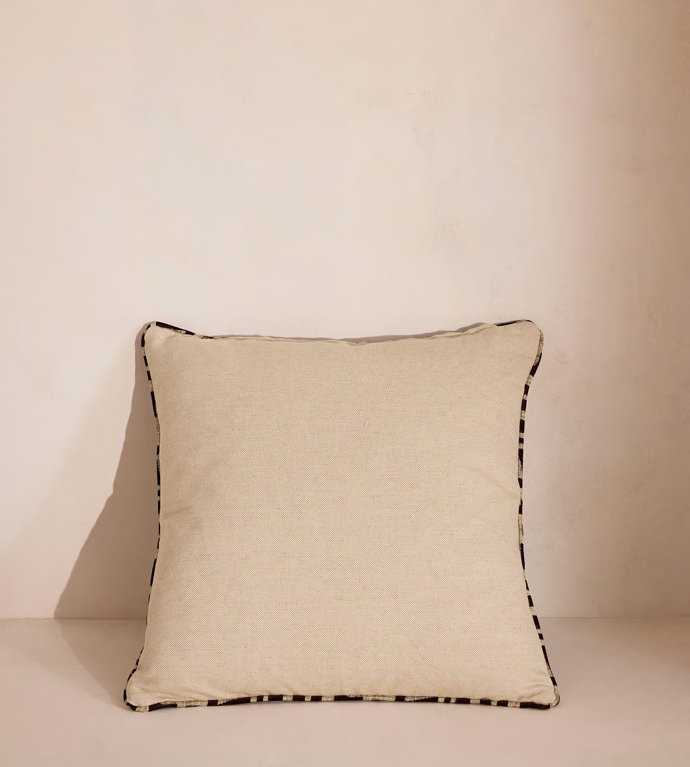 Modern Brown Abstract Pattern Accent Pillow