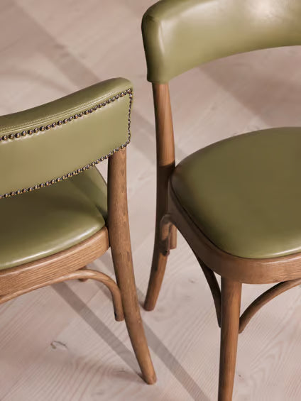 Bistro Leather Upholstered Dining Chair