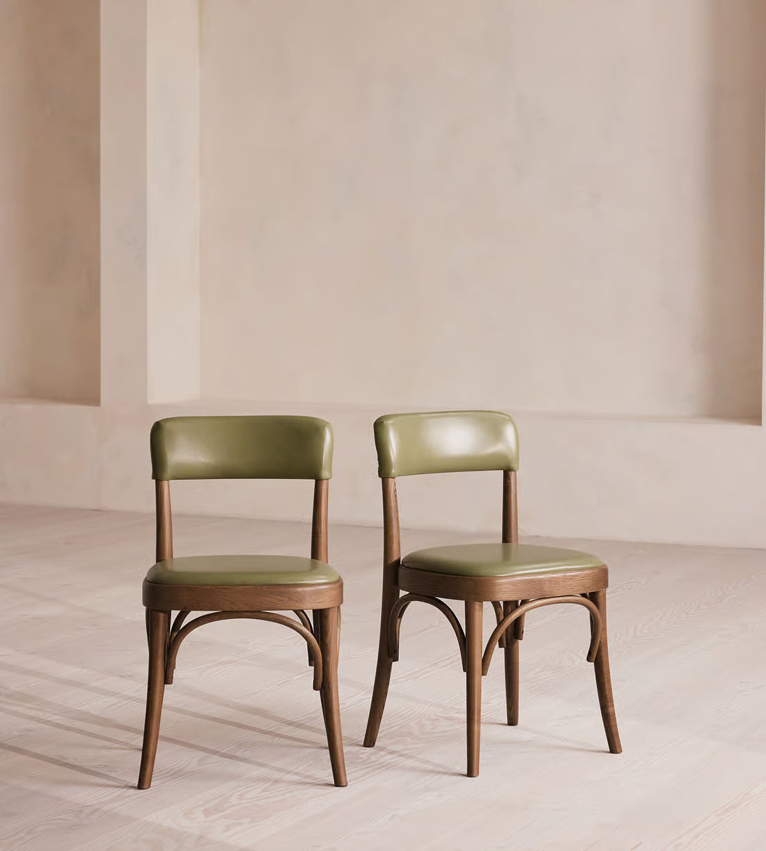 Bistro Leather Upholstered Dining Chair