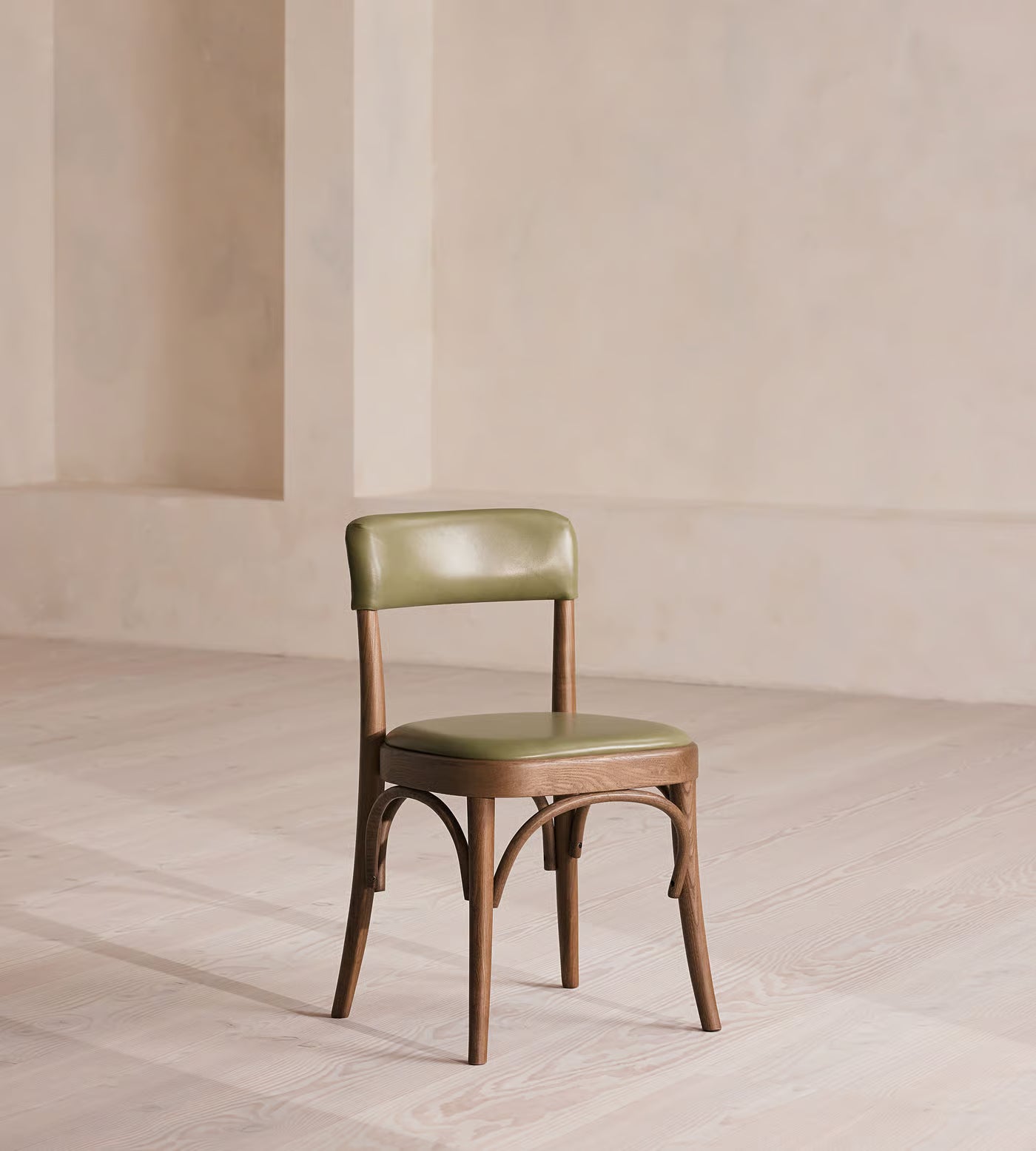 Bistro Leather Upholstered Dining Chair