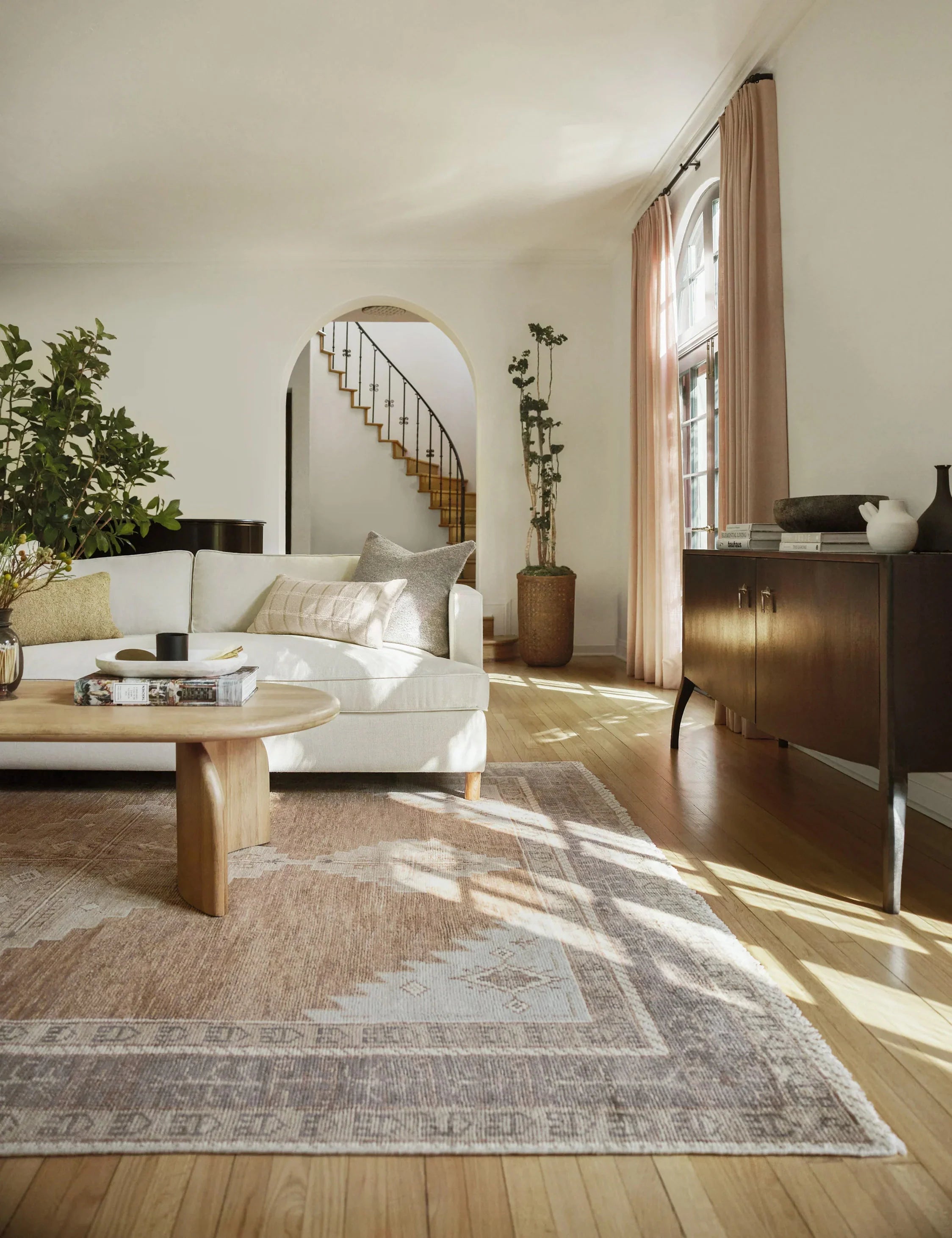 Earth-Toned Medallion Tribal Rug