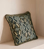 Intricate Woven Geometric Throw Pillow