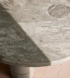 Modern Round Marble Pedestal Coffee Table