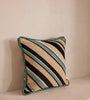 Woven Diagonal Stripe Sage Accent Pillow