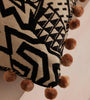 Boho Beige Abstract Pattern Throw Pillow