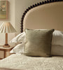Sage Green Silk Corded Accent Pillow