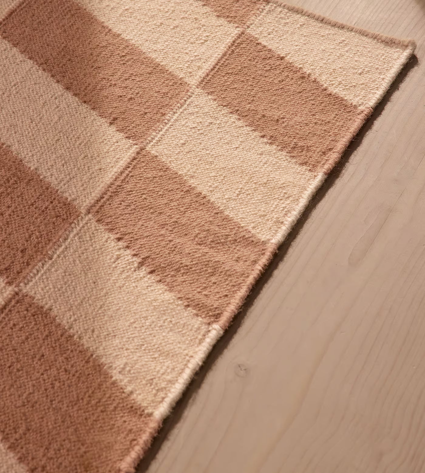 Tonal Beige Geometric Harlequin Rug