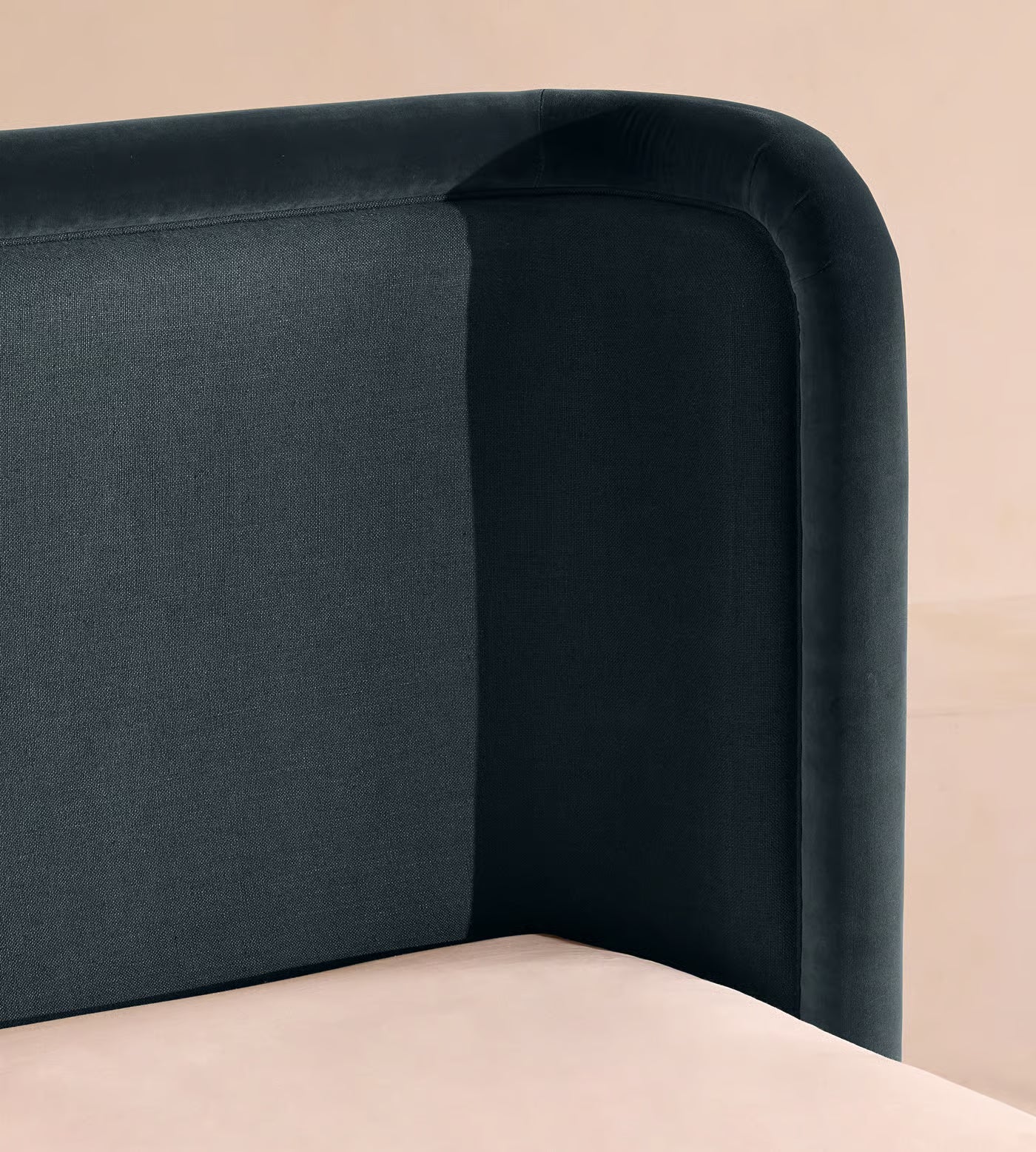 Split Back Velvet Bed