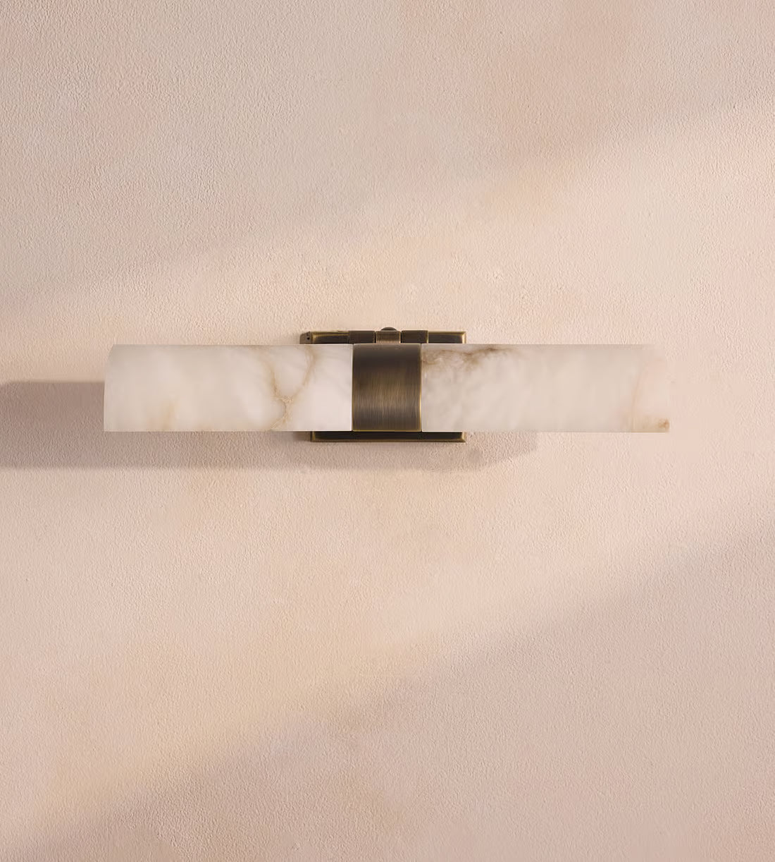 Modern Alabaster Cylinder Wall Picture Light