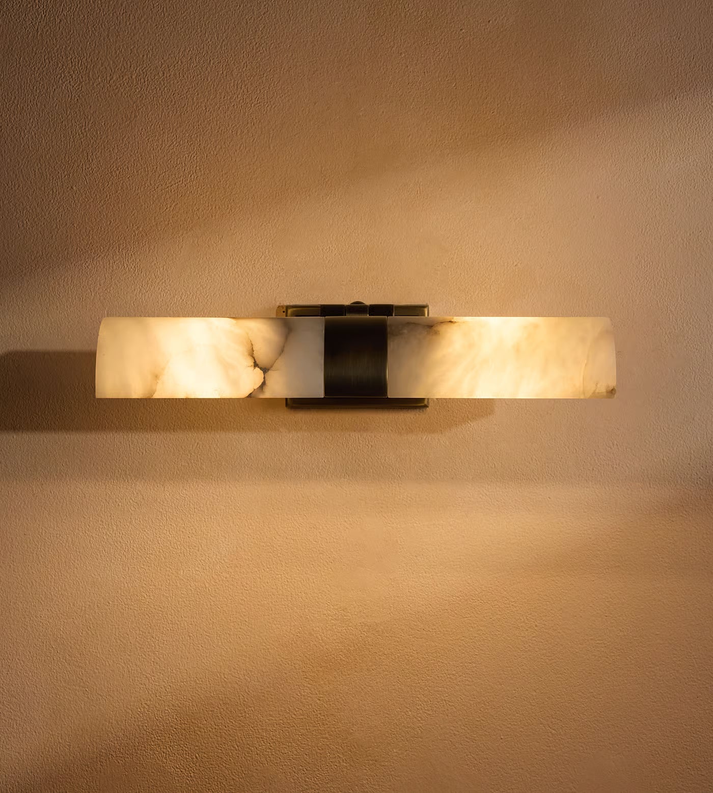 Modern Alabaster Cylinder Wall Picture Light