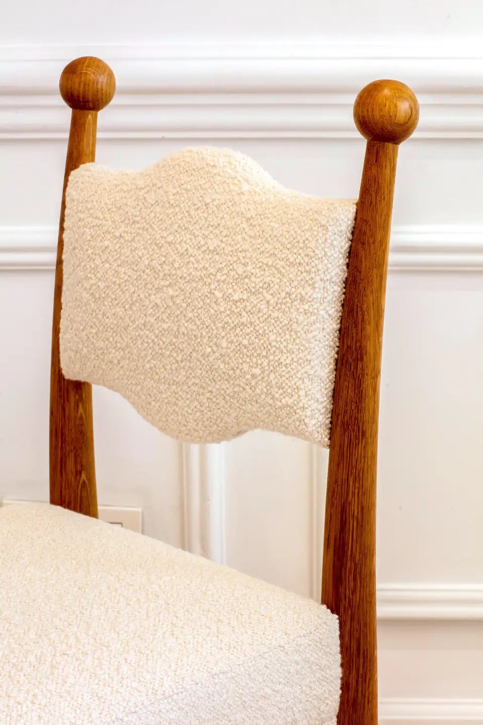 Postmodern Oak Chairs with Sculptural Legs