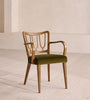 Harp Back Velvet Armchair
