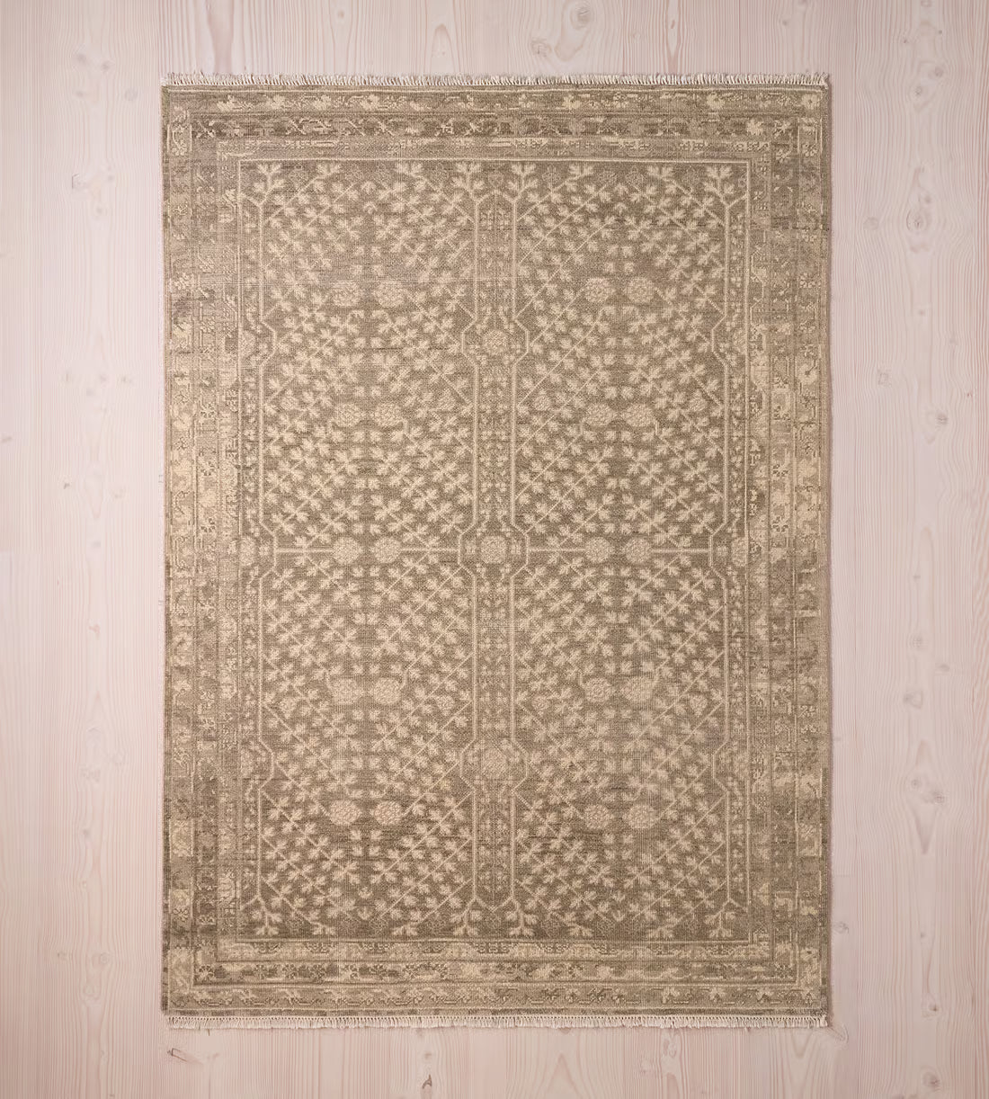 Hand-Woven Tribal Geometric Kilim