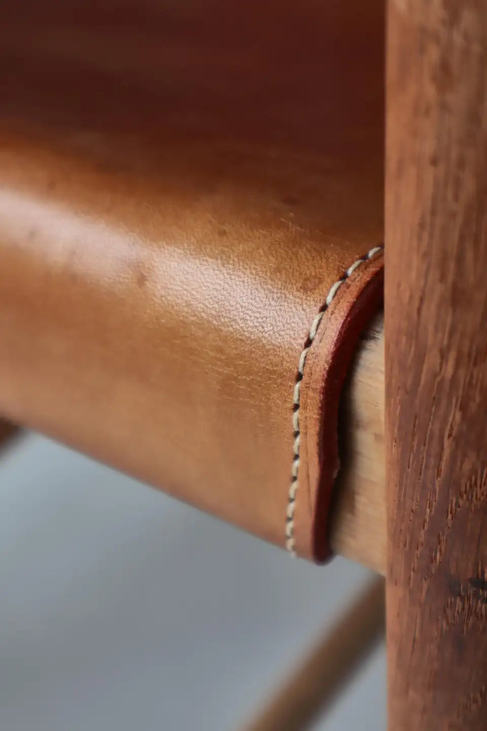 Vintage Danish Oak and Leather Chairs