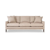 Modern Beige Three-Seater Tailored Sofa