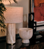 Modern Alabaster Cylinder Table Lamp