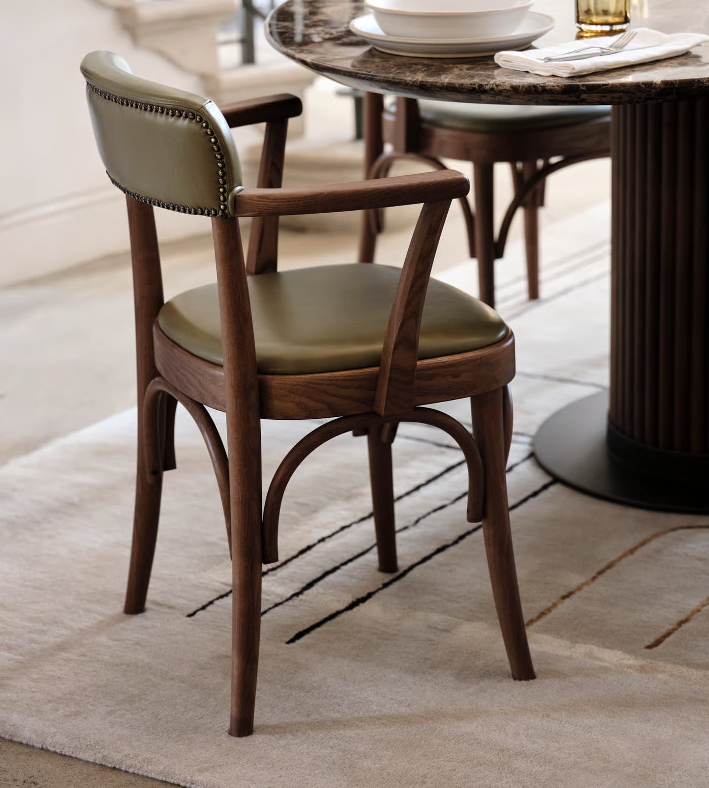 Bistro Leather Dining Armchair