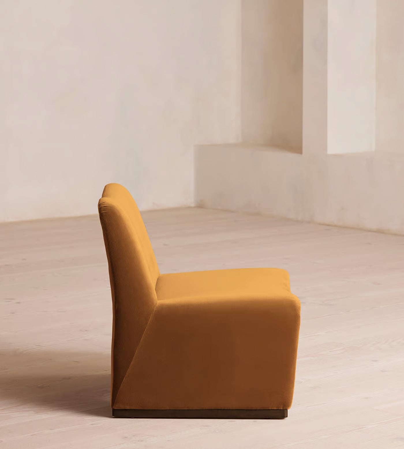Velvet Sculptural Lounge Chair