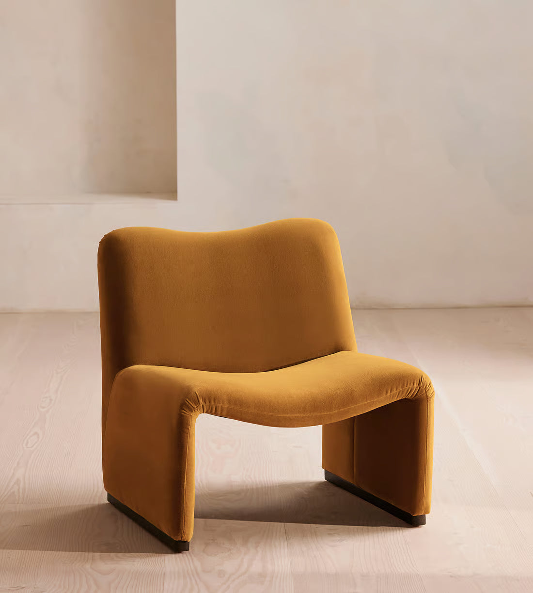 Velvet Sculptural Lounge Chair