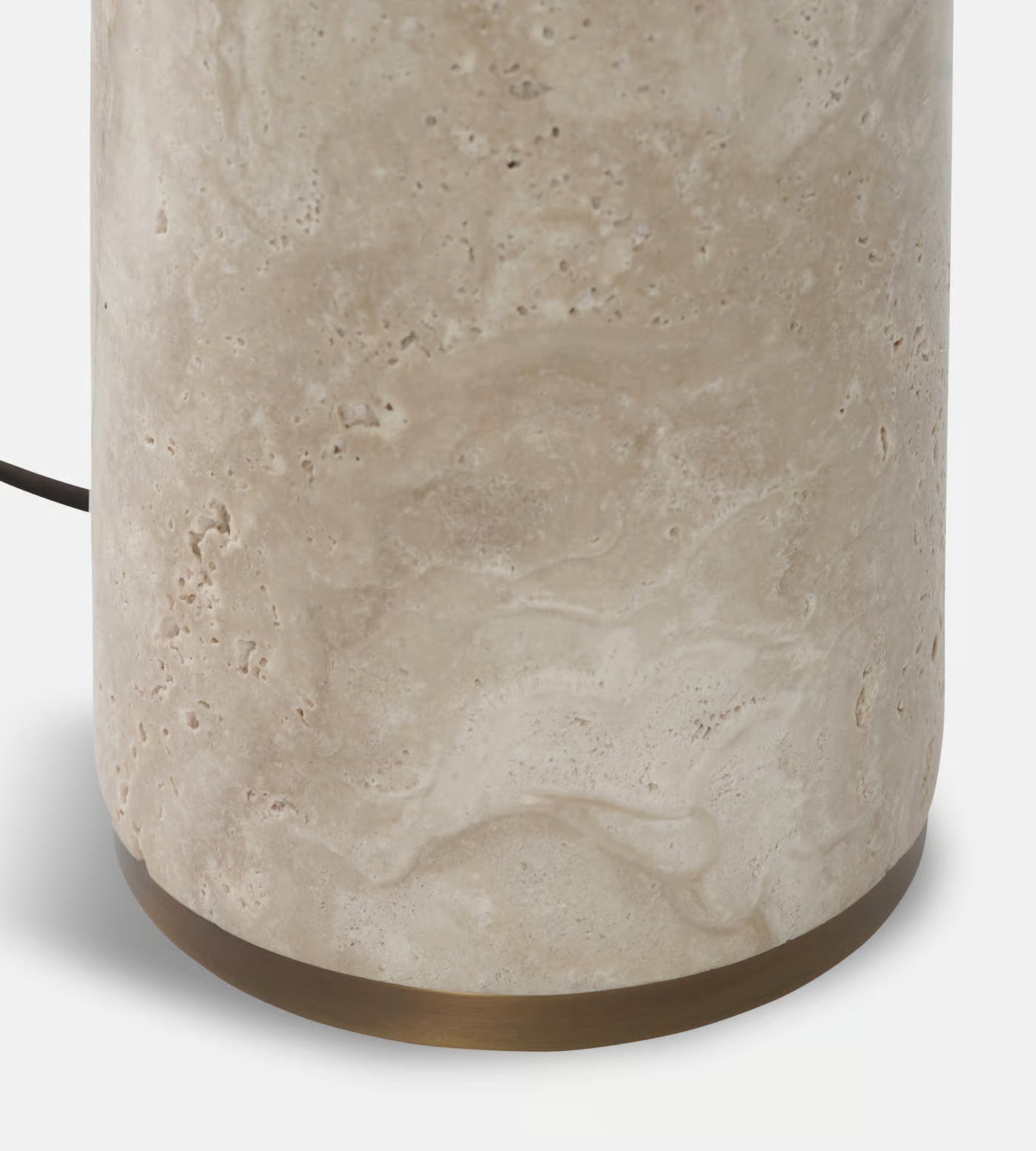 Modern Alabaster Cylinder Table Lamp