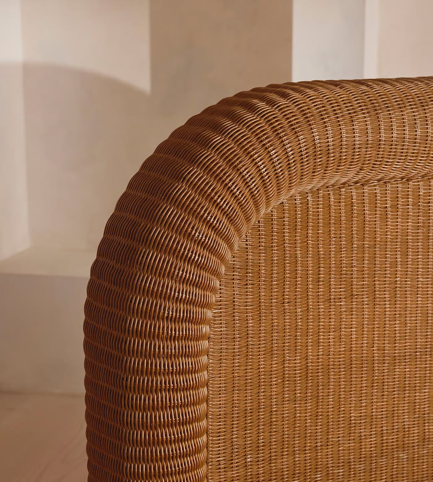 Handcrafted Rattan Platform Bed