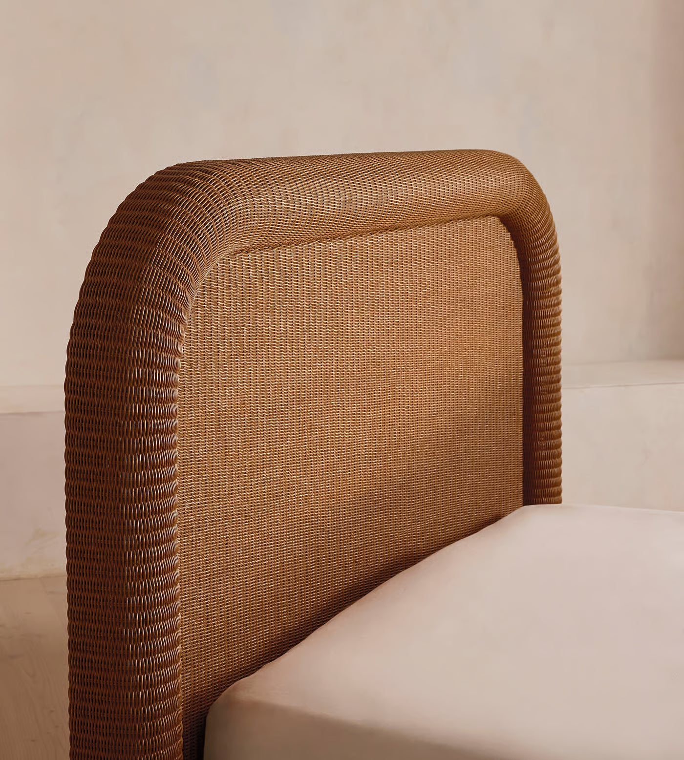 Handcrafted Rattan Platform Bed