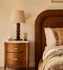 Handcrafted Rattan Platform Bed