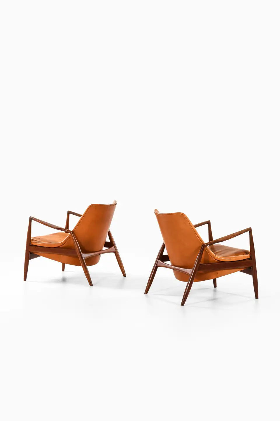 Classic Retro Leather Accent Chair Set