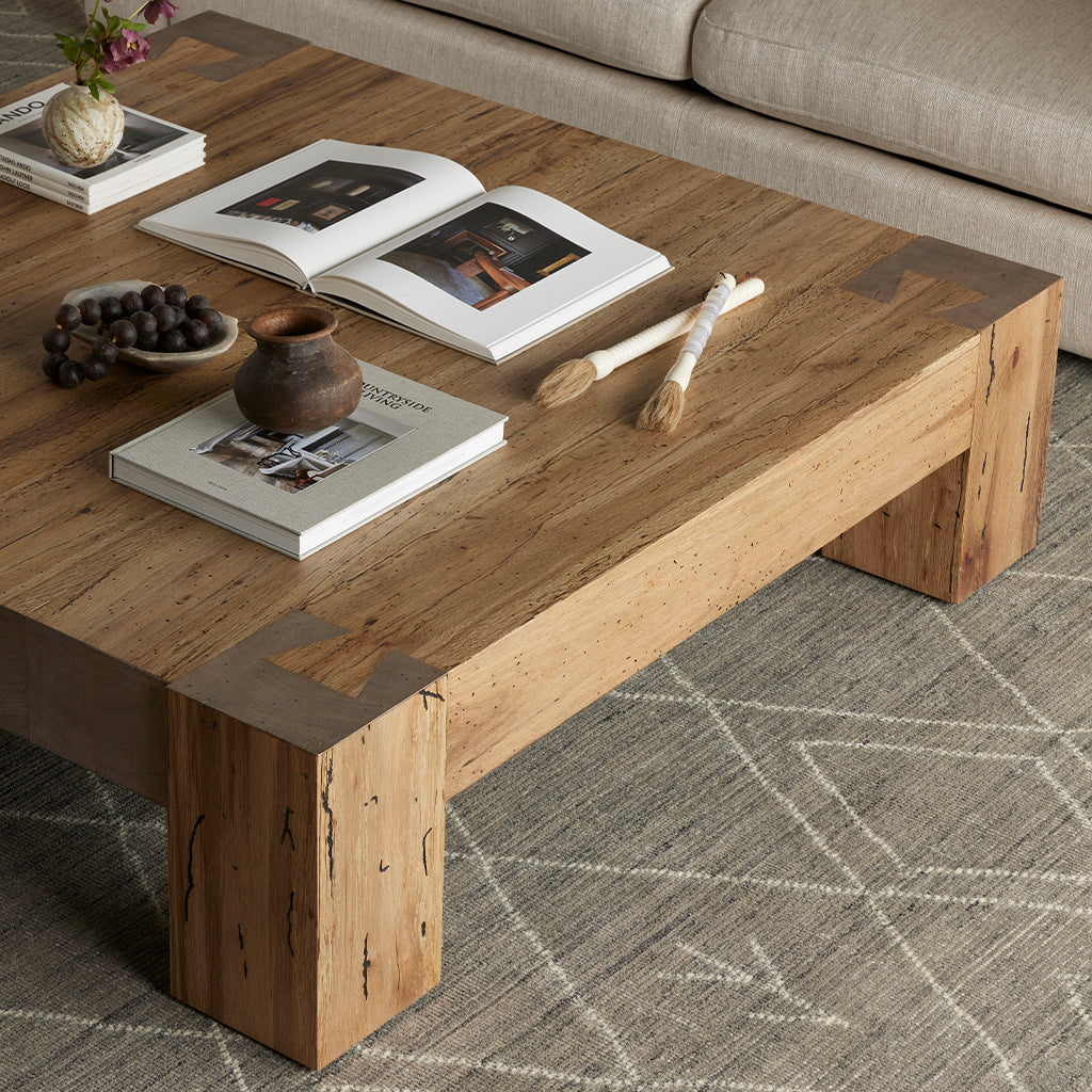 Rustic Wormwood Oak Coffee Table