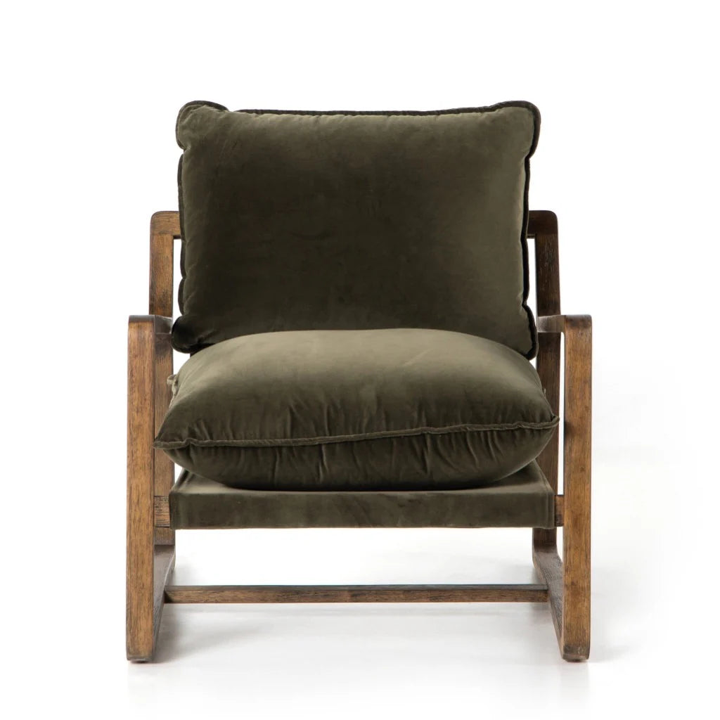 Ace Lounge Chair - Olive Green