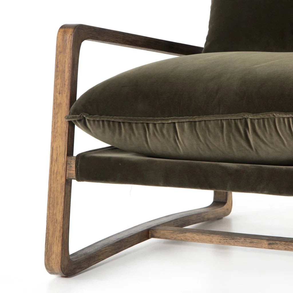 Ace Lounge Chair - Olive Green