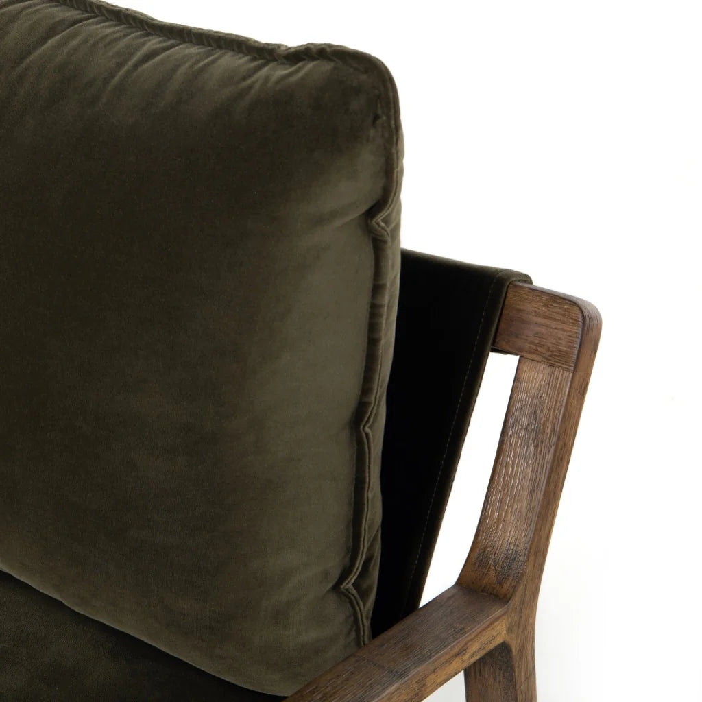 Ace Lounge Chair - Olive Green