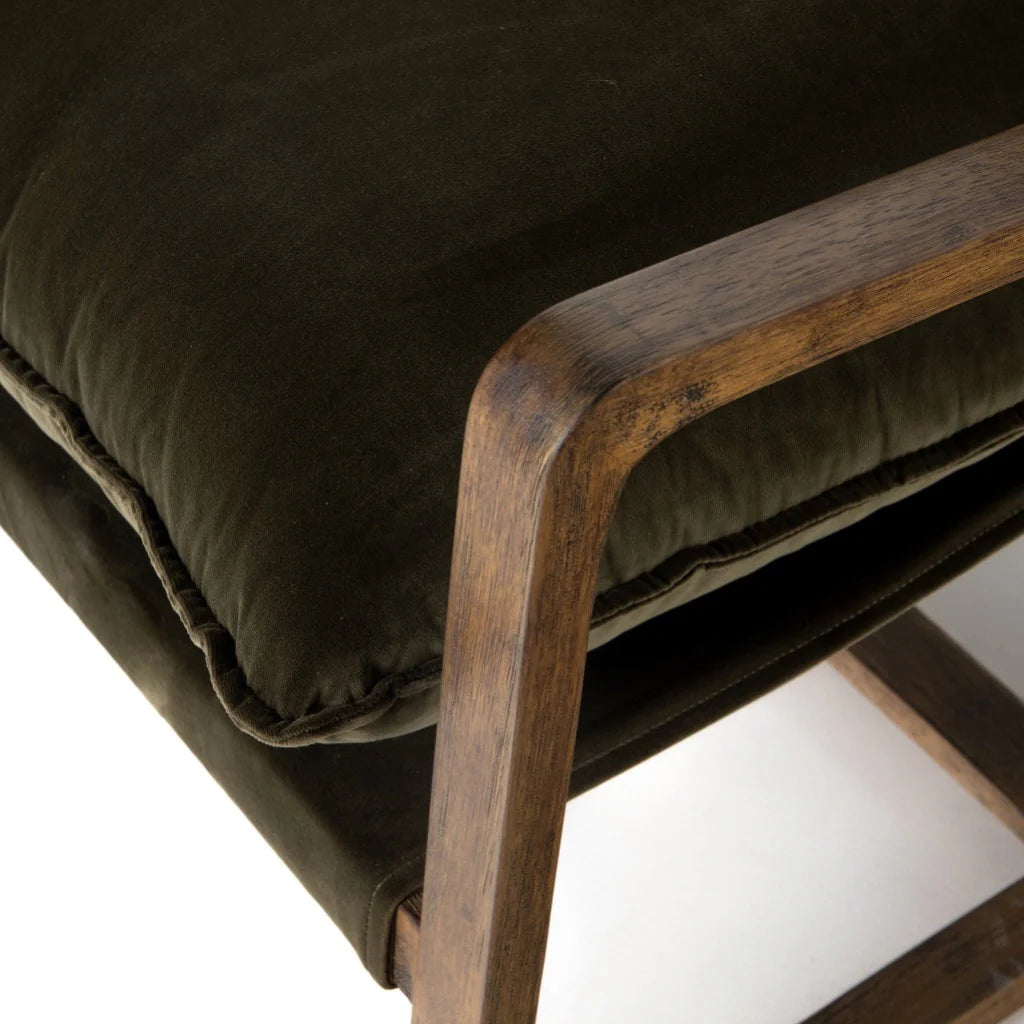 Ace Lounge Chair - Olive Green