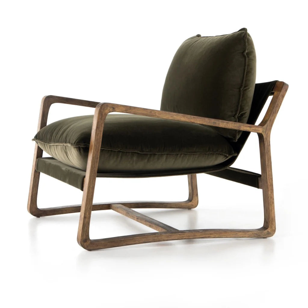 Ace Lounge Chair - Olive Green