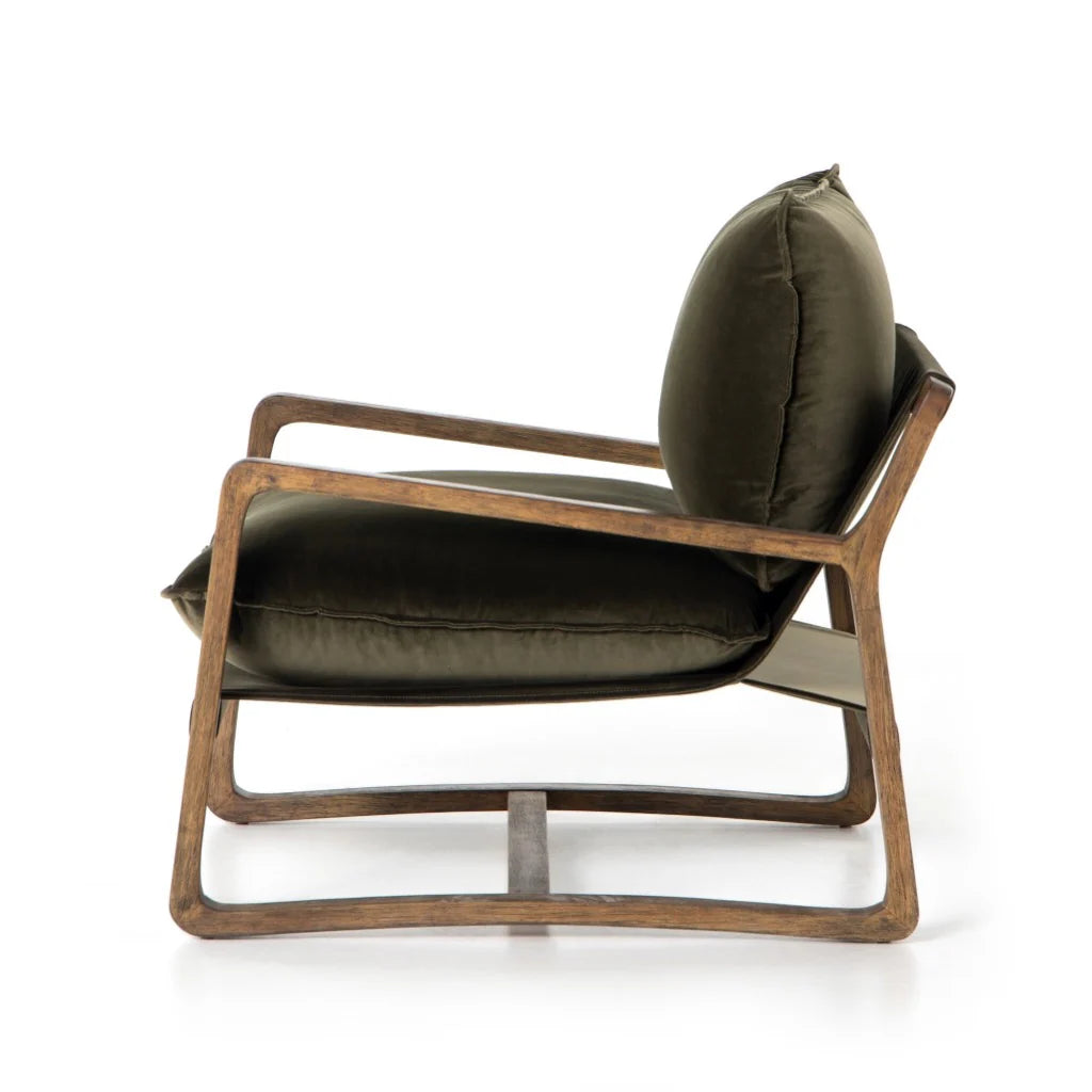 Ace Lounge Chair - Olive Green