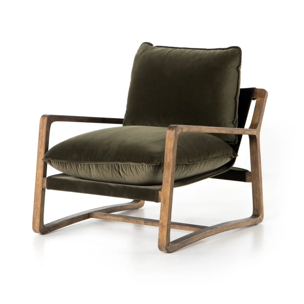 Ace Lounge Chair - Olive Green