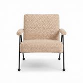 Patterned Mid-Century Accent Chair
