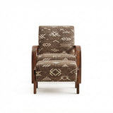Handcrafted Moroccan Armchair and Ottoman