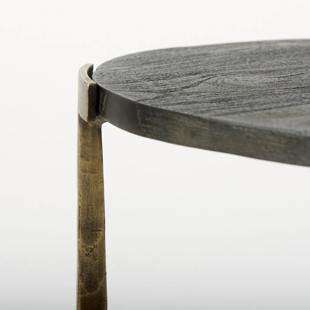Atticus Hammered Gold Nesting Tables