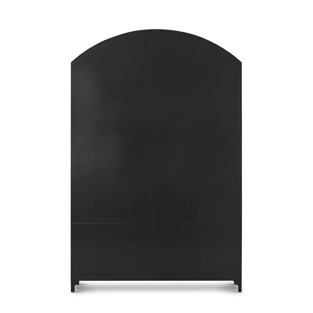 Industrial Style Metal Curio Storage Cabinet