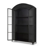 Industrial Style Metal Curio Storage Cabinet