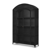 Industrial Style Metal Curio Storage Cabinet
